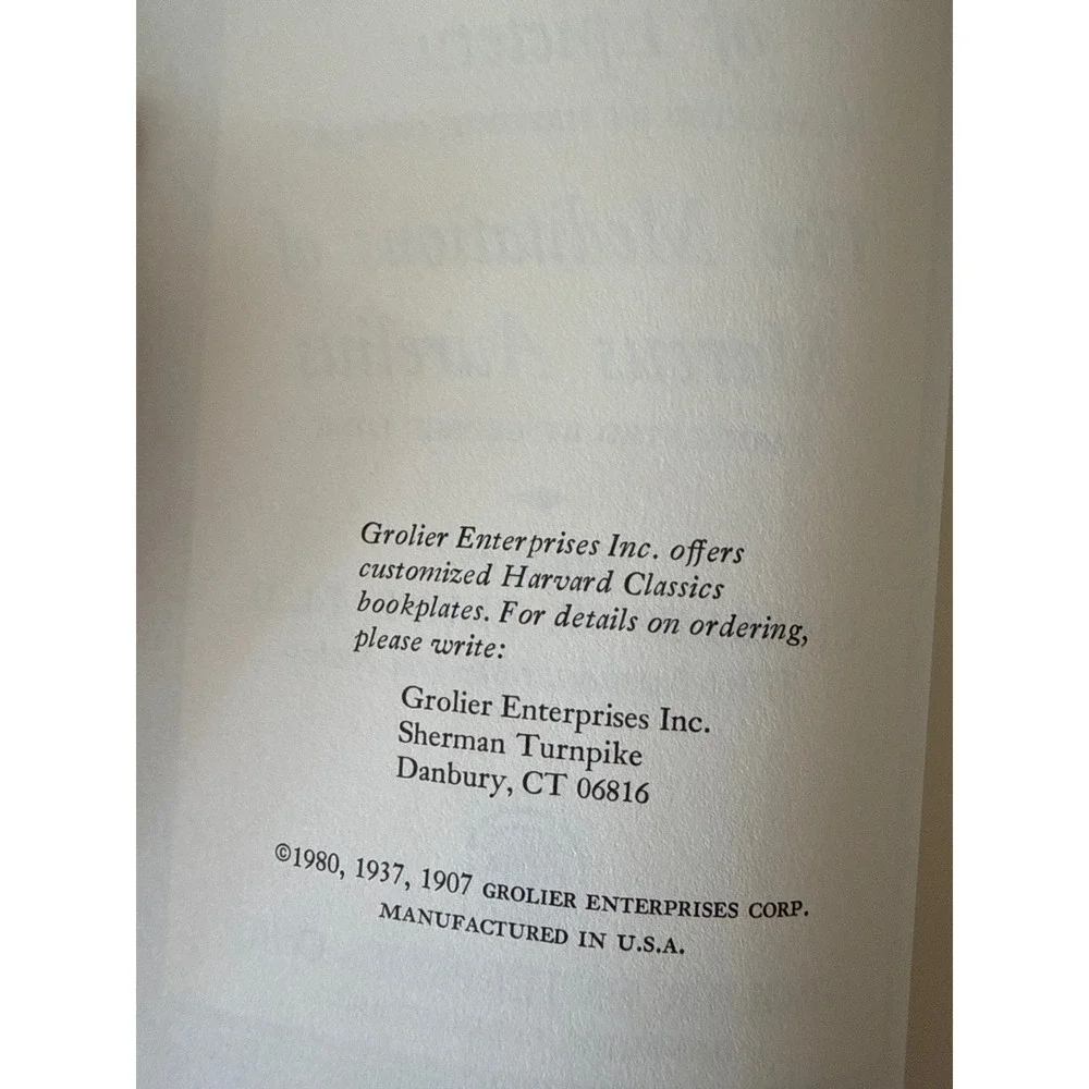 Harvard Classics Plato‎ Epictetus Marcus Aurelius 1980 Grolier HC